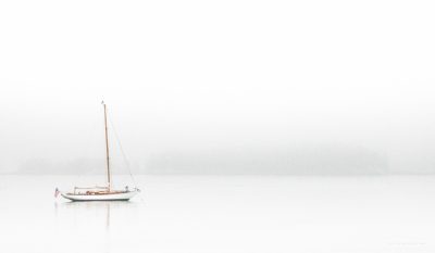 “Fog and Boat” by Marleen Van den Neste