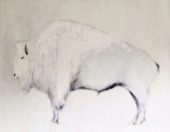 Gallery 8 - “Albino Bison in a Snowstorm” by Sheryl Massaro