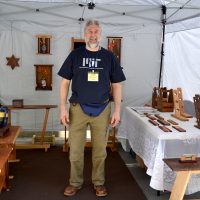 Gallery 10 - Woodworker Paul Hurwitz at a previous A-RTS at Rockville Town Square Fine Art Festival.