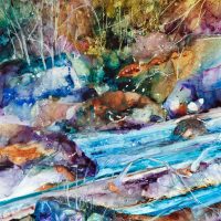 Gallery 4 - David R. Daniels, “Wide River,” watercolor, 40 by 26 inches