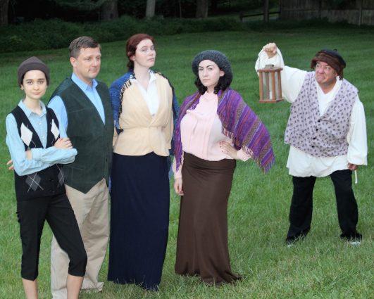 Gallery 1 - The Otis Family, from left, Victoria Sova as Chip, John Van Eck as Hiram, Amanda Wesley as Lucretia, Areya Campbell-Rosen as Virginia and Dino Coppa as the mansion’s resident ghost.