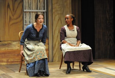 Mothers-in-law: Megan Anderson and Andrea Harris Smith take on the roles of Mrs. Webb and Mrs. Gibbs.