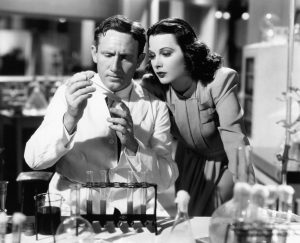 A scene from the 1940 movie "I Take This Woman," featuring Hedy Lamarr and Spencer Tracy.