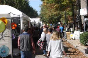 The streets of Downtown Bethesda will become a gallery of arts and crafts at the Bethesda Row Arts Festival. 