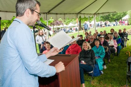 Fiction writer Anthony Marra led a workshop at the 2015 Gaithersburg Book Festival.