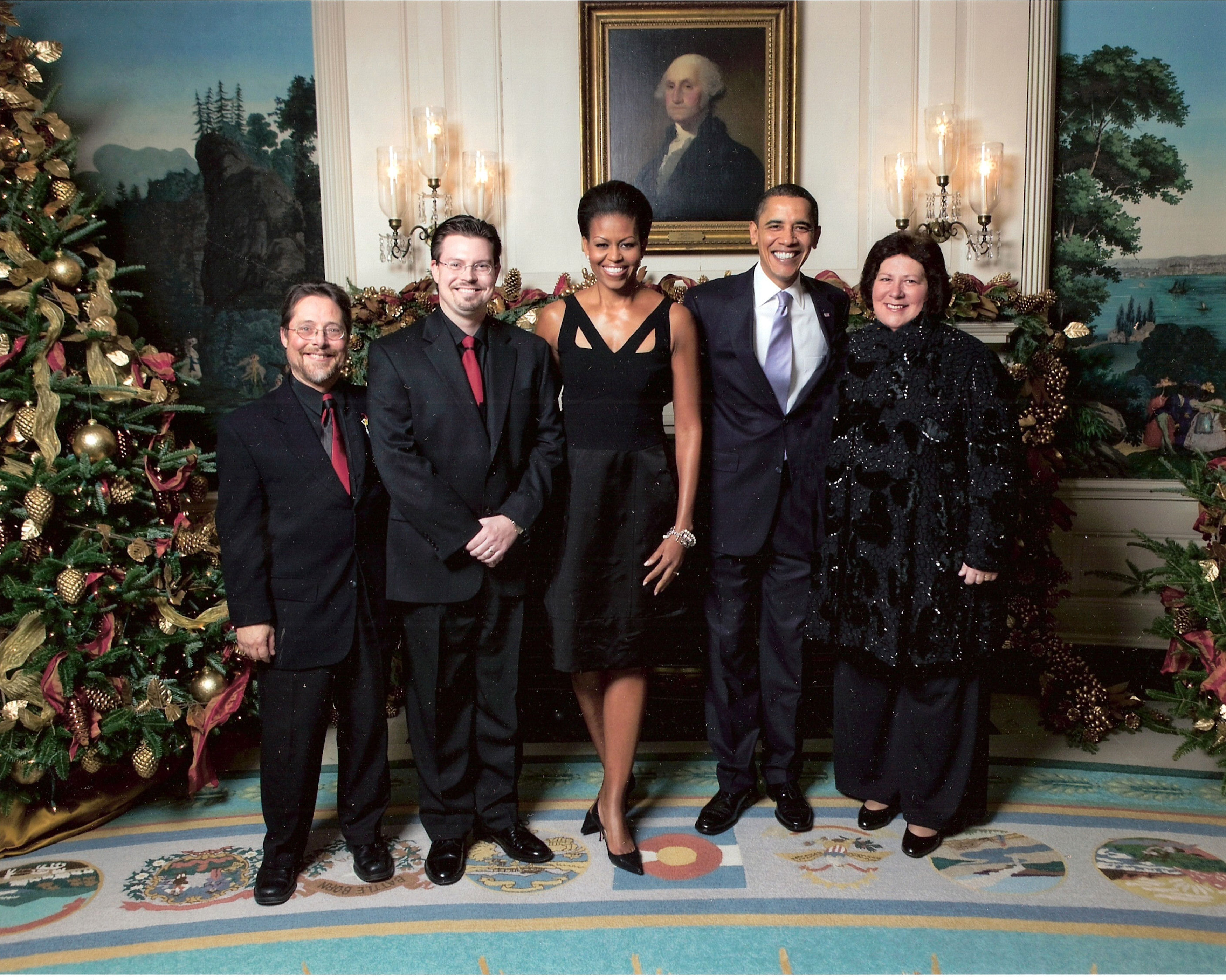 The Brass Roots Trio performed at the White House Christmas Party during the Obama Administration.