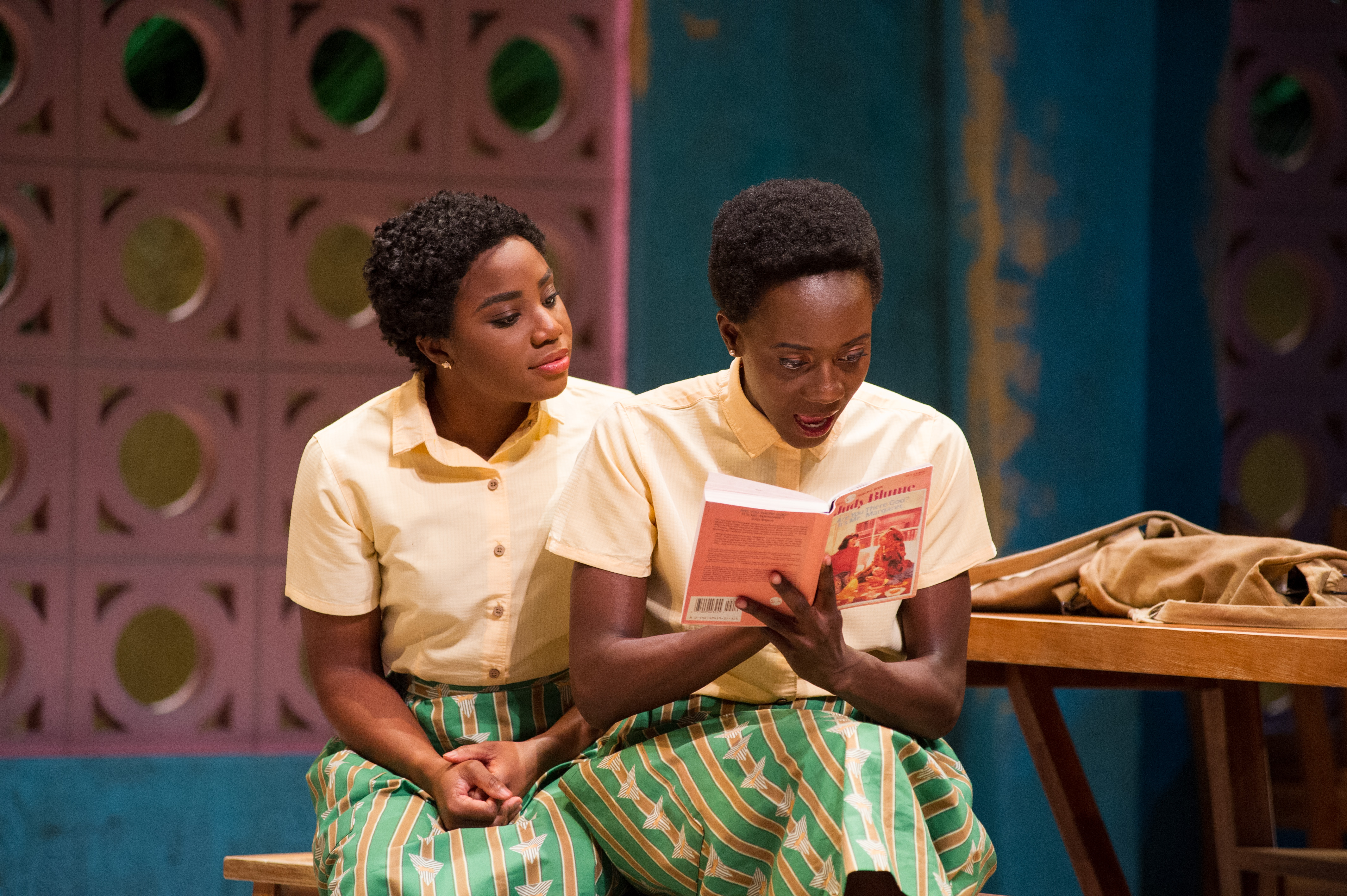 Reading Judy Blume in Ghana: Debora Crabbe (left) as Mercy and Moriamo Temidayo Akibu as Gifty.