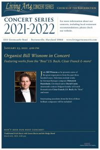 Organist Bill Wisnom in Concert!