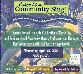 Carpe Diem! Virtual Community Sing: Six recording artists from jazz & blues to folk & world music