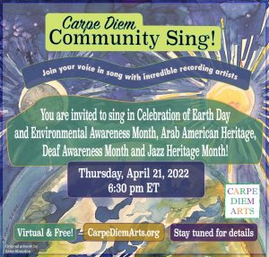 Carpe Diem! Virtual Community Sing: Six recording artists from jazz & blues to folk & world music