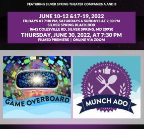 ArtStream's Silver Spring Theater Companies present: 'Game Overboard' and 'Munch Ado'