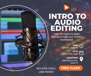 Free class: Intro to Audio Editing