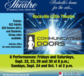 Rockville Little Theatre presents “Communicating Doors”