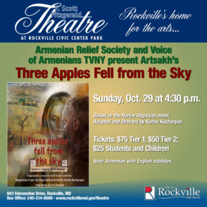 Armenian Relief Society and Voice Of Armenians TVNY present Artsakh's “Three Apples Fell from the Sky”