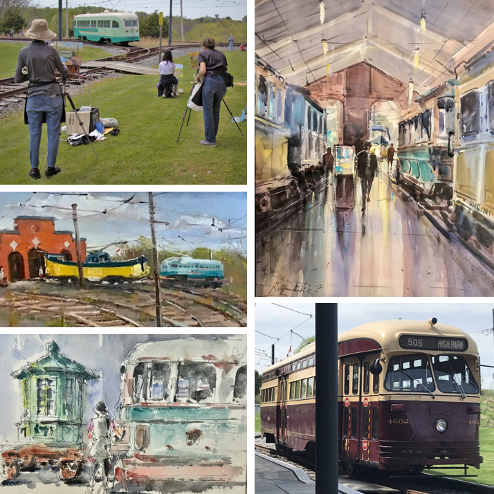Gallery 1 - Day of Drawing and Painting at the National Capital Trolley Museum