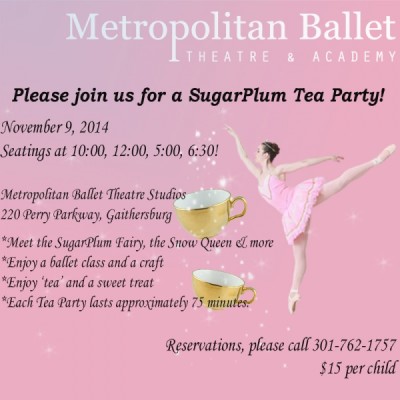 SugarPlum Tea Party at Metropolitan Ballet Theatre