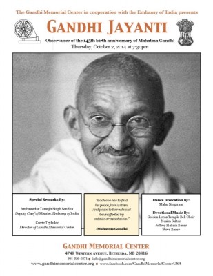 Gandhi Jayanti: A birth anniversary observance of Mahatma Gandhi